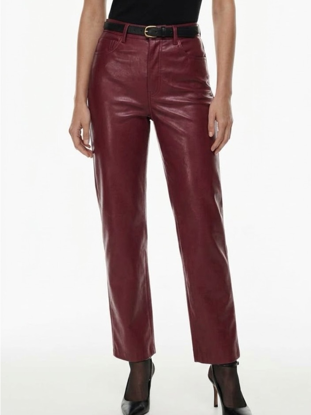ARITZIA Wilfred The Melina Pant Straight Leg Pants | Red - SIZE 2 *rare color*